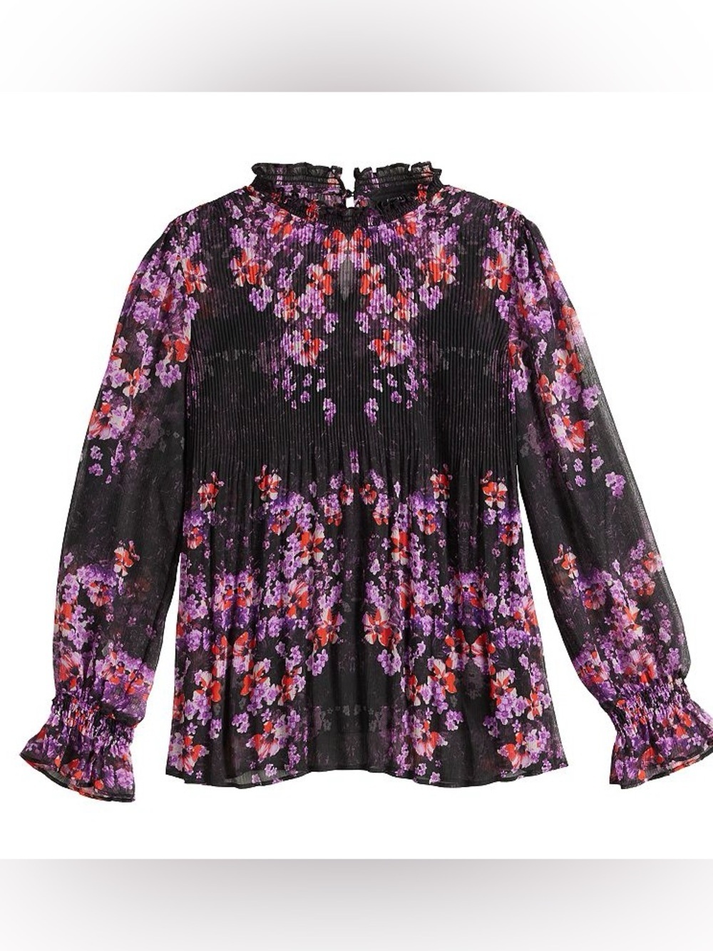Simply Vera Vera Wang Mushroom Please Blouse Small
